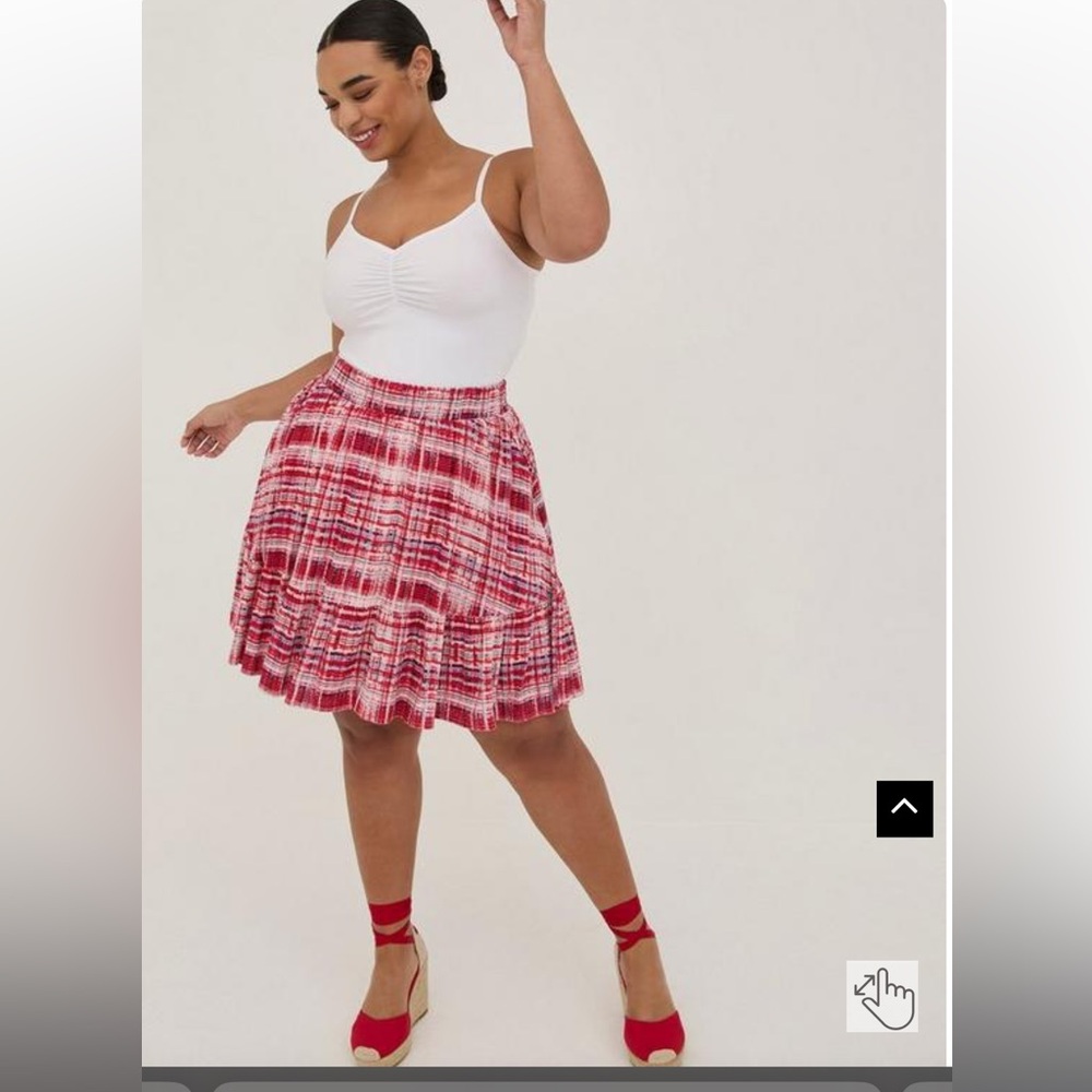 Torrid Mini Lenny Tiered Circle Skirt Size 0